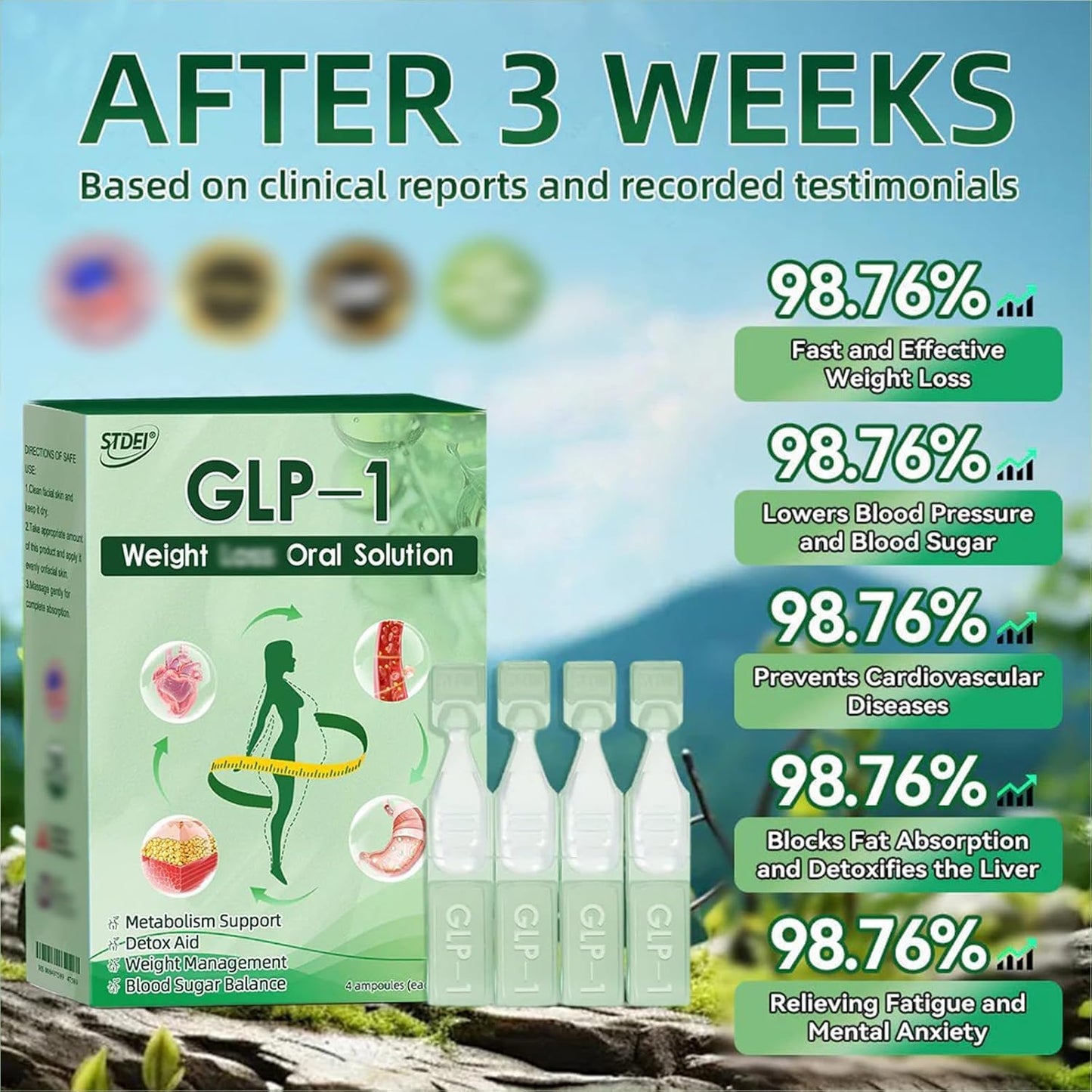 Googeer® GLP-1 Oral Drops | UK-Certified Formula for Weight Loss, Blood Sugar & Heart Health – Save 70% Today Only